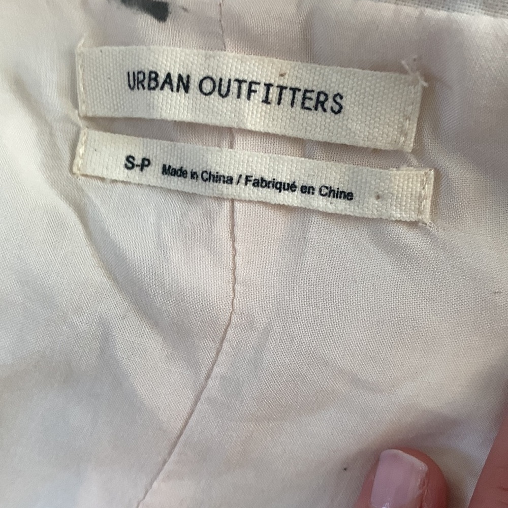 Urban Outfitters Natalie Linen Belted Shirt Dress size small midi summer - Picture 5 of 10